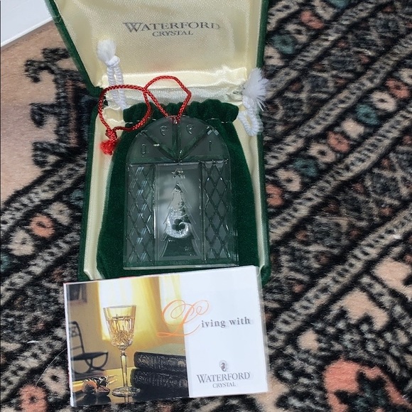 Waterford Crystal Vintage Christmas tree holiday Xmas keepsake ornament 1990 - Picture 7 of 7